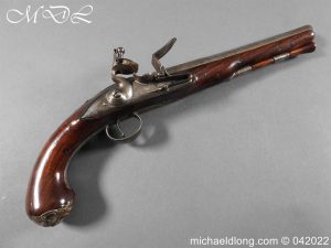 Silver Mounted Flintlock Pistol By Gandon