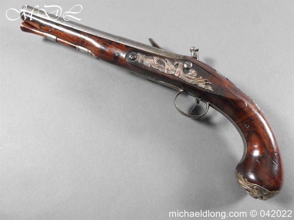 Silver Mounted Flintlock Pistol By Gandon - Image 13