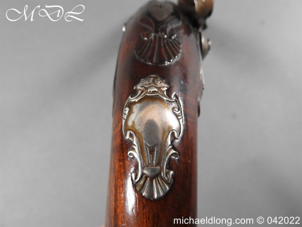 Silver Mounted Flintlock Pistol By Gandon - Image 6