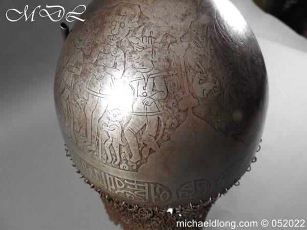 michaeldlong.com 300720 600x450 Persian 19th C Kula Khud Helmet