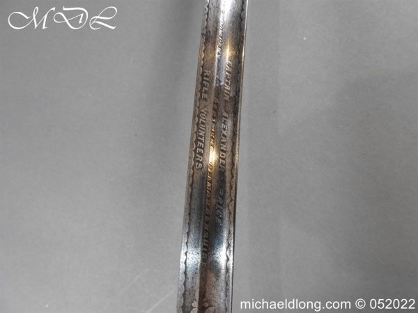 Glamorganshire Rifle Volunteers Sword Presentation Sword - Image 12