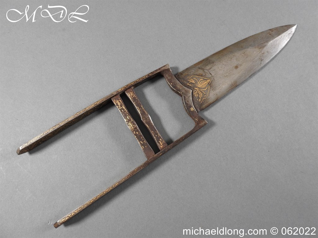 Indian Damascus Bladed Double Katar 19th century - Image 16