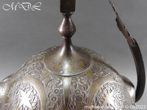 michaeldlong.com 3001395 600x450 Indo Persia 19th Century Kula Khud Helmet