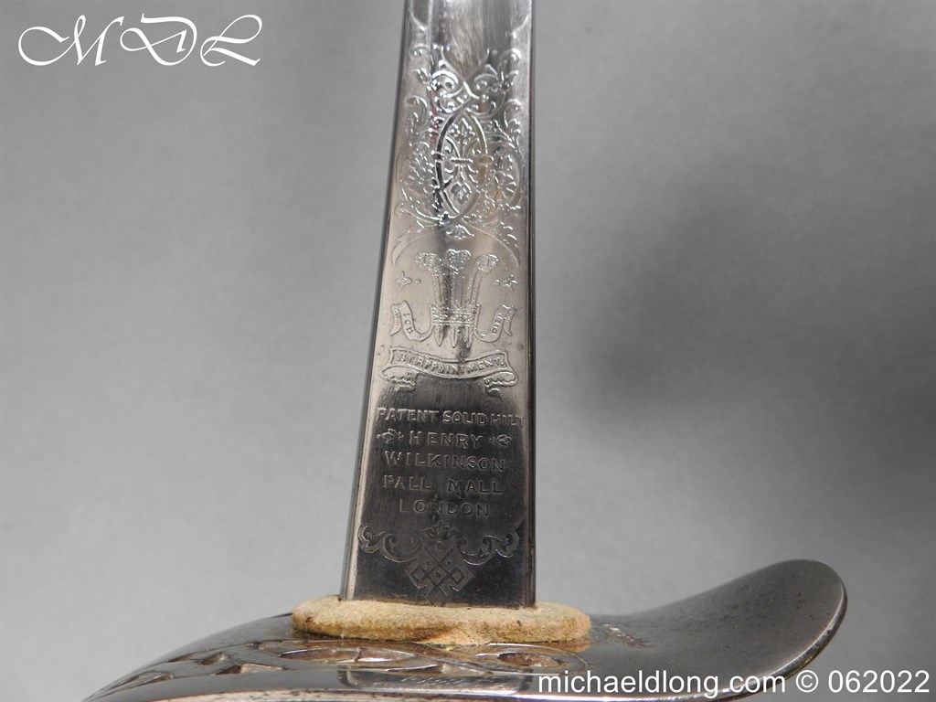 Wilkinson Patent Tang 1895P Officer’s Sword - Image 16