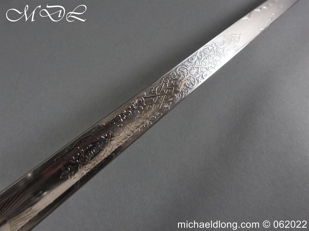 Wilkinson Patent Tang 1895P Officer’s Sword - Image 14
