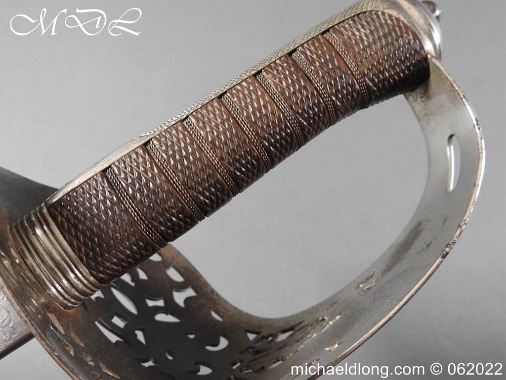 Wilkinson Patent Tang 1895P Officer’s Sword - Image 7