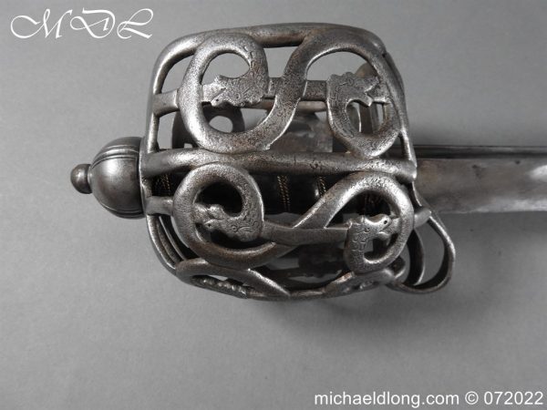 michaeldlong.com 3002087 600x450 Scottish Basket Hilt Sword c 1740
