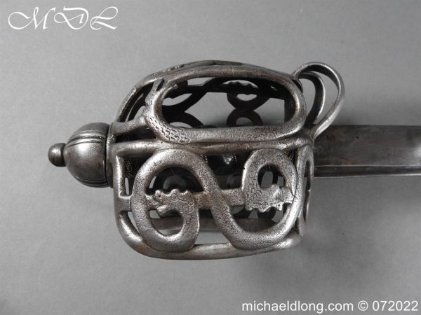 michaeldlong.com 3002091 600x450 Scottish Basket Hilt Sword c 1740