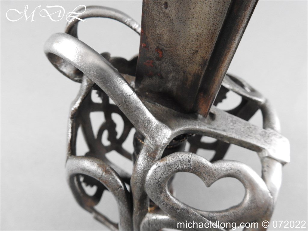 Scottish Basket Hilt Sword c 1740 - Image 11