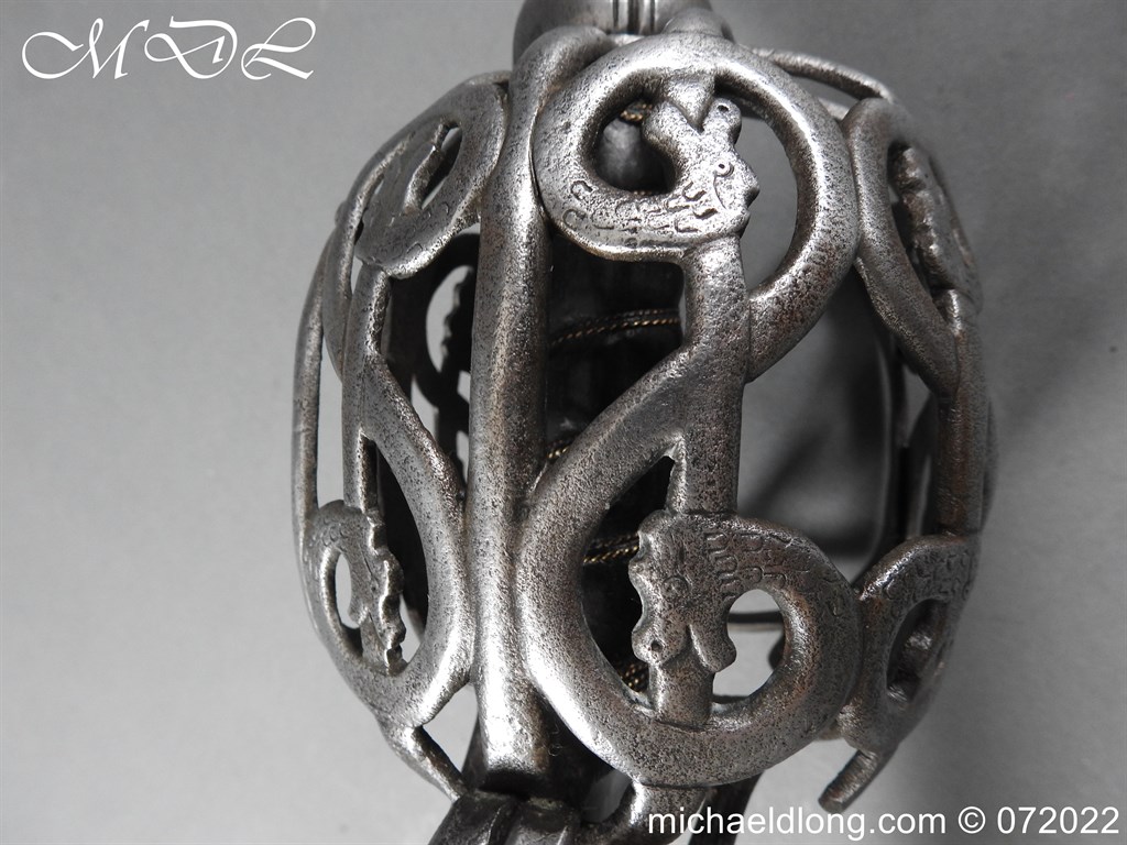 Scottish Basket Hilt Sword c 1740 - Image 14