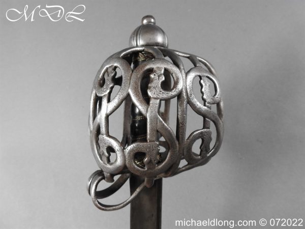 michaeldlong.com 3002105 600x450 Scottish Basket Hilt Sword c 1740