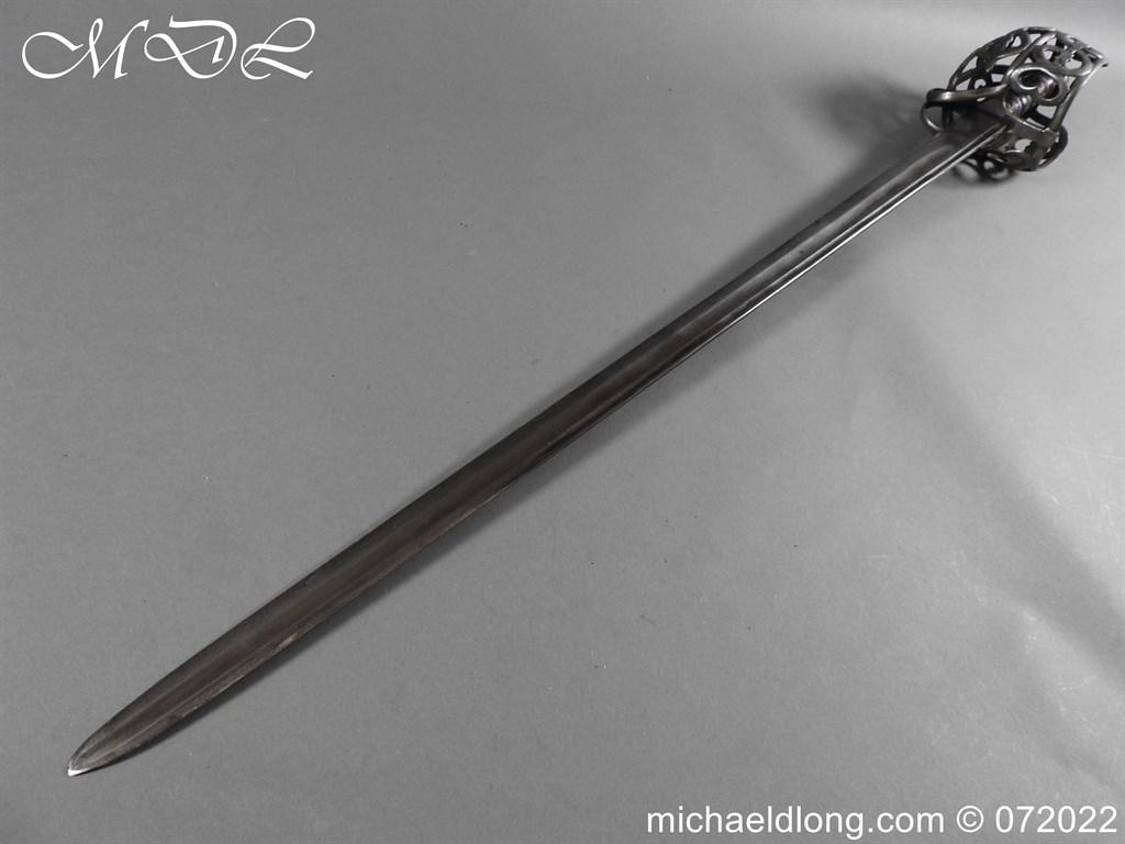 Scottish Basket Hilt Sword c 1740 - Image 20