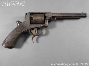 michaeldlong.com 3002253 300x225 Cased Double Trigger Tranter Patent Revolver Retailed by A Clayton
