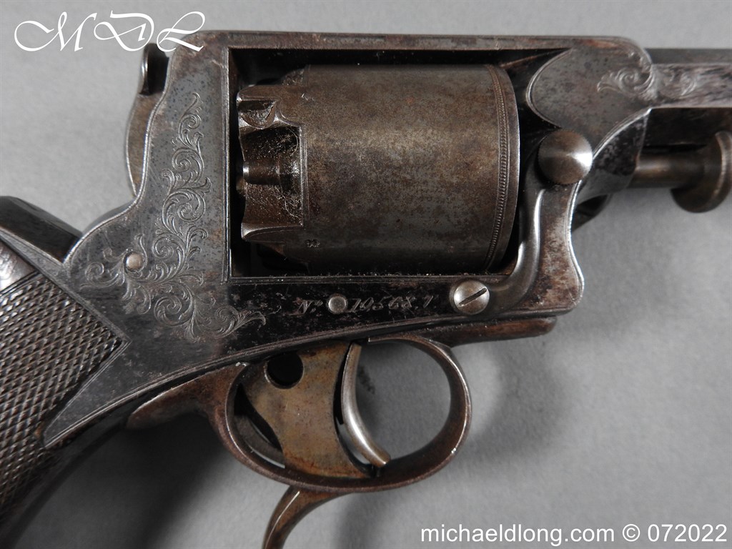 Cased Double Trigger Tranter Patent Revolver Retailed by A Clayton - Image 8