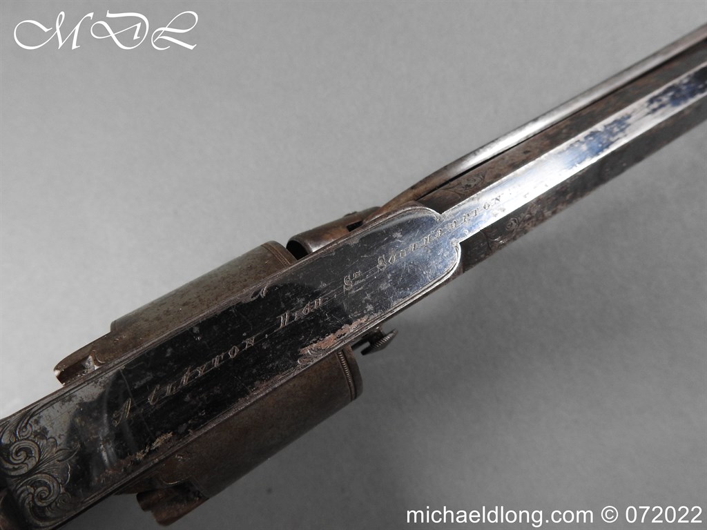 Cased Double Trigger Tranter Patent Revolver Retailed by A Clayton - Image 10