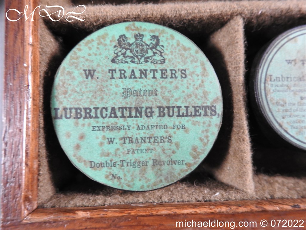 Cased Double Trigger Tranter Patent Revolver Retailed by A Clayton - Image 24