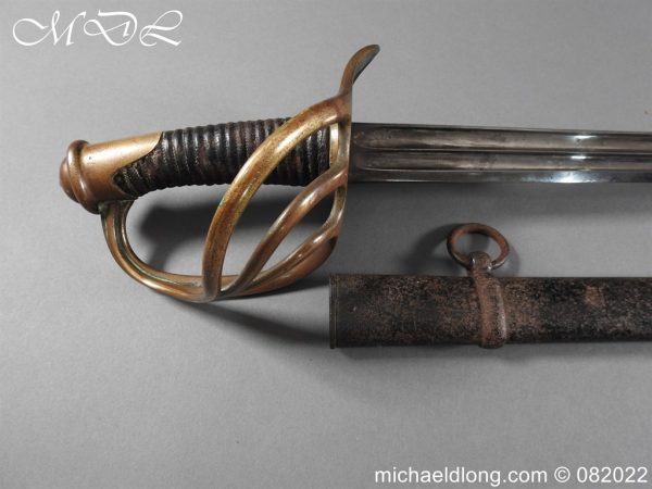 French Model 1854 Heavy Cavalry Sword Dated 1860 - Image 2