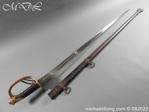 French Model 1854 Heavy Cavalry Sword Dated 1860 - Image 24