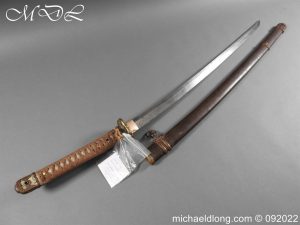 Japanese Officer’s Sword Signed Blade Dated 1942