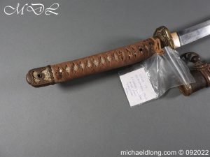 michaeldlong.com 3002751 300x225 Japanese Officer’s Sword Signed Blade Dated 1942