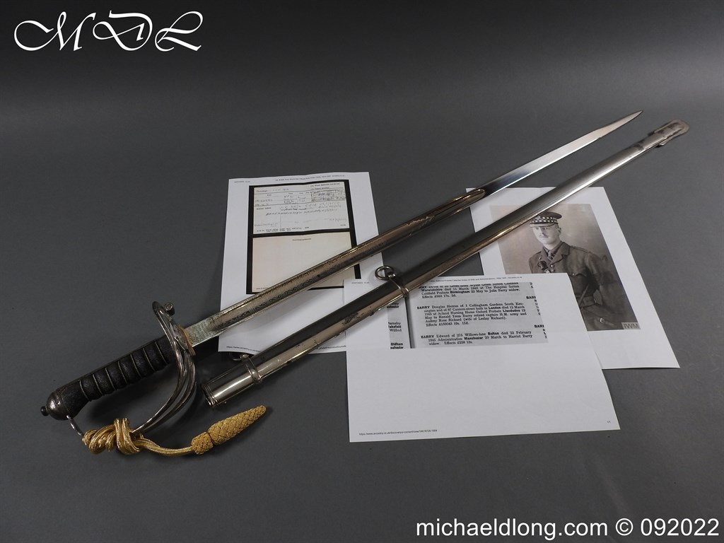 Scots Guards WW1 Sword by Wilkinson