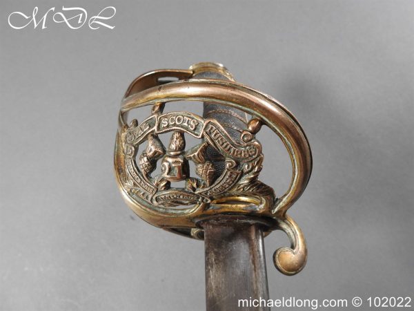 Royal Scots Fusiliers Victorian 21st Foot Officer’s Sword - Image 12