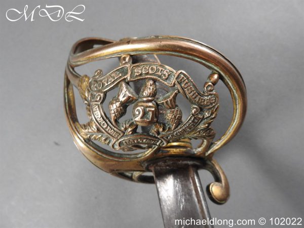 Royal Scots Fusiliers Victorian 21st Foot Officer’s Sword - Image 11