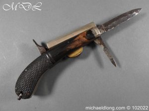 michaeldlong.com 3003027 300x225 Unwin and Rodgers Percussion Knife Pistol