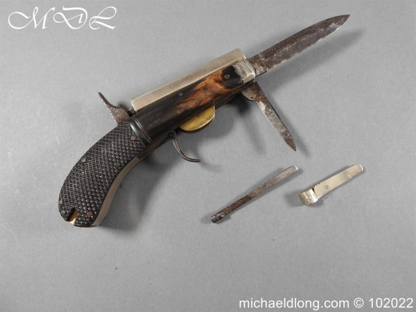 michaeldlong.com 3003036 600x450 Unwin and Rodgers Percussion Knife Pistol