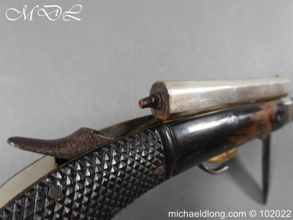 michaeldlong.com 3003040 600x450 Unwin and Rodgers Percussion Knife Pistol