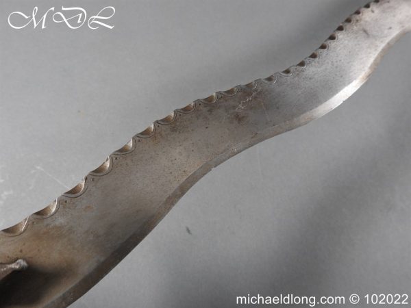 michaeldlong.com 3003264 600x450 Indian 19th Century Tulwar Hilted Serrated Sword