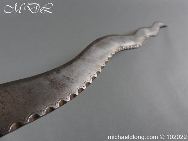 michaeldlong.com 3003268 600x450 Indian 19th Century Tulwar Hilted Serrated Sword