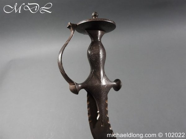 michaeldlong.com 3003269 600x450 Indian 19th Century Tulwar Hilted Serrated Sword