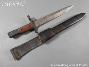 Ross Rifle Bayonet and Scabbard