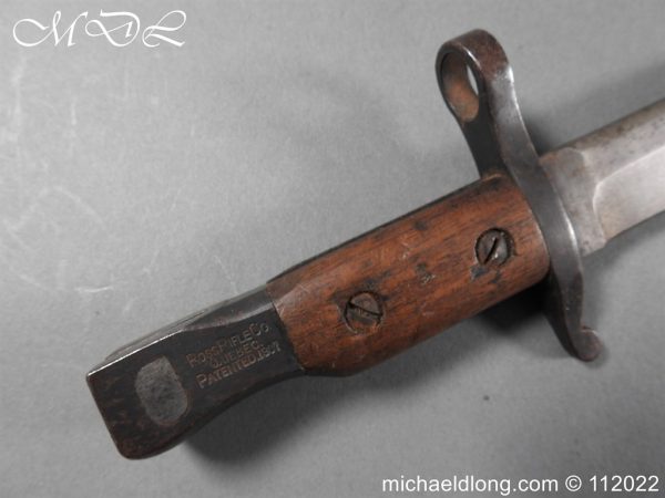 Ross Rifle Bayonet and Scabbard - Image 7