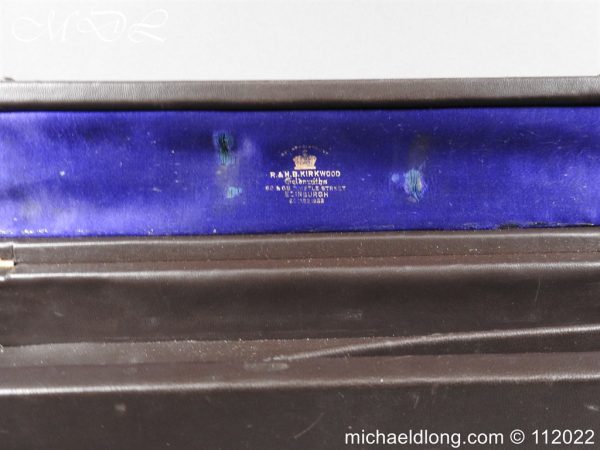 Gordon Highlanders Victorian Cased Officer's Dirk Set - Image 33