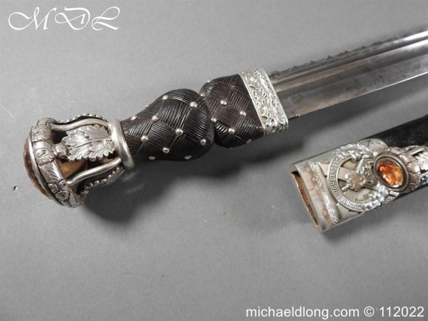 Gordon Highlanders Victorian Cased Officer's Dirk Set - Image 30