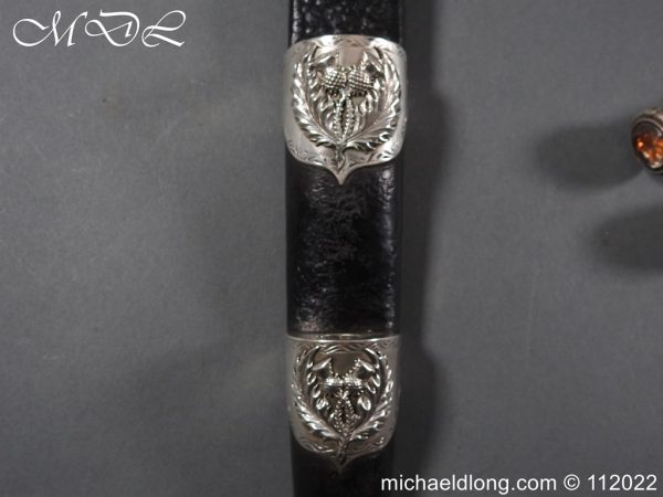 Gordon Highlanders Victorian Cased Officer's Dirk Set - Image 19