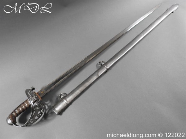 michaeldlong.com 3003932 600x450 British Officer’s Scroll Hilt Sword by Wilkinson Toledo Blade