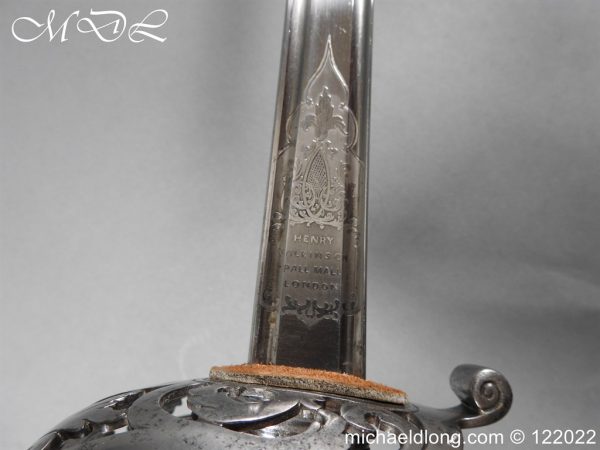 michaeldlong.com 3003945 600x450 British Officer’s Scroll Hilt Sword by Wilkinson Toledo Blade