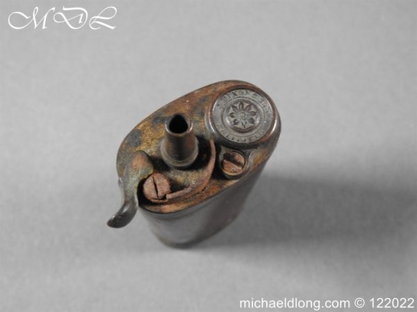 English Pistol Powder Flask by J Dixon and Sons - Image 6