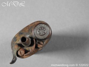 michaeldlong.com 3003988 300x225 English Pistol Powder Flask by J Dixon and Sons