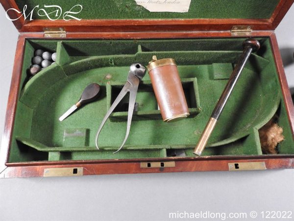 Cased Pair of flintlock Pistol By T. Gill London - Image 26