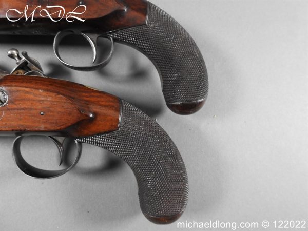 Cased Pair of flintlock Pistol By T. Gill London - Image 18
