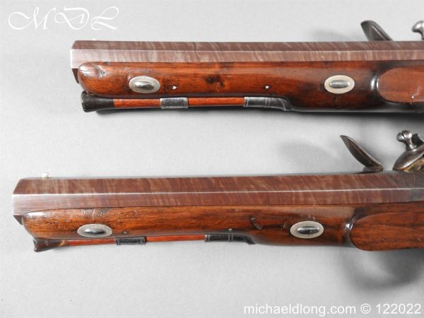 Cased Pair of flintlock Pistol By T. Gill London - Image 16