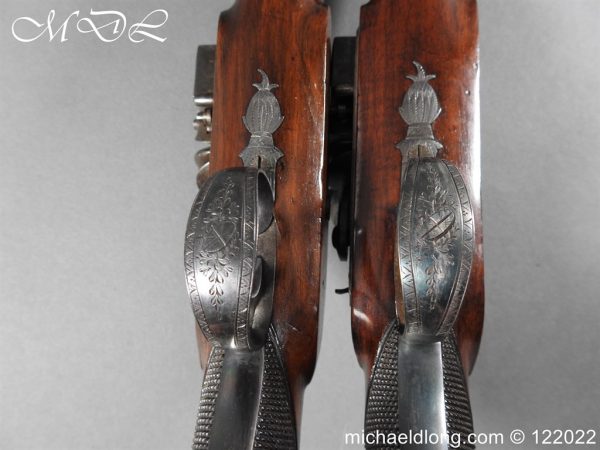 Cased Pair of flintlock Pistol By T. Gill London - Image 9