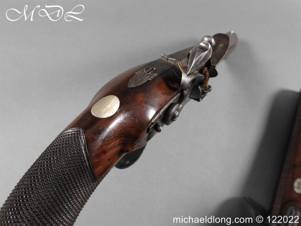 Cased Pair of flintlock Pistol By T. Gill London - Image 7