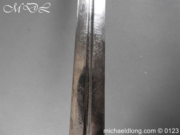 Argyll and Sutherlands Highlanders Officer’s Sword By Wilkinson - Image 25