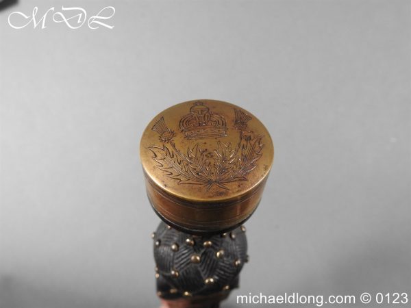 Scottish Georgian Military Dirk by Hunter - Image 6