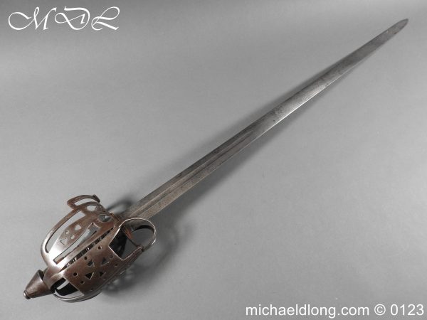 michaeldlong.com 3004709 600x450 Scottish Military Basket Hilted Broad Sword c1760